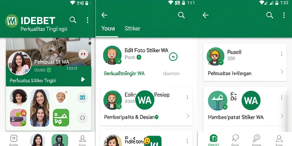 Tampilan antarmuka IDEBET yang user-friendly dan menarik.