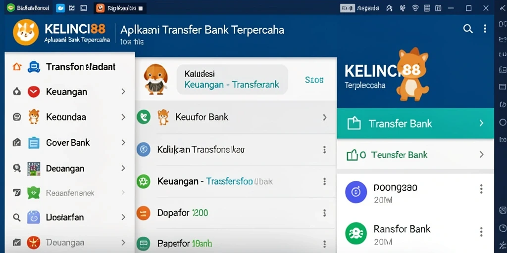 Antarmuka aplikasi KELINCI88 yang intuitif dan mudah digunakan.